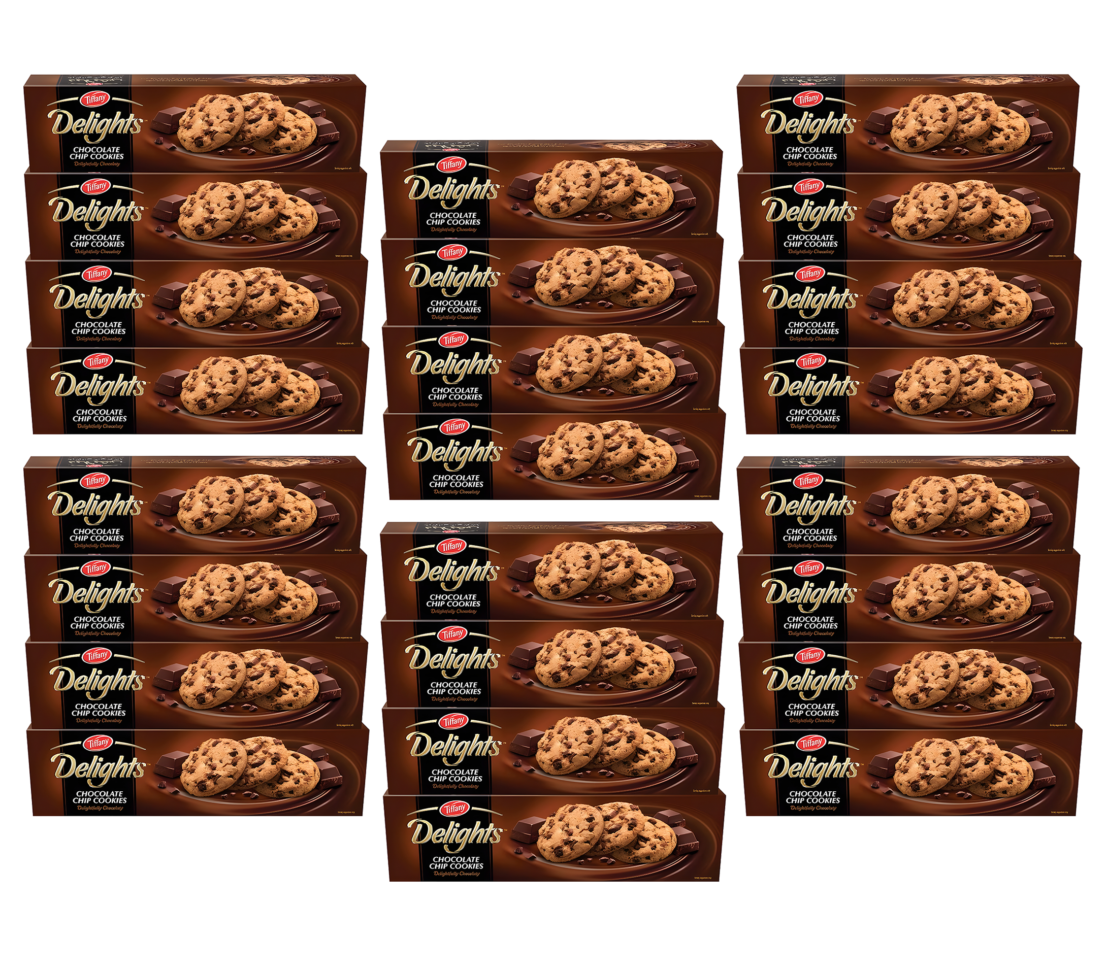ChocoChip Cookies Tiffany Delights 6x4x90g Display box Chocolate