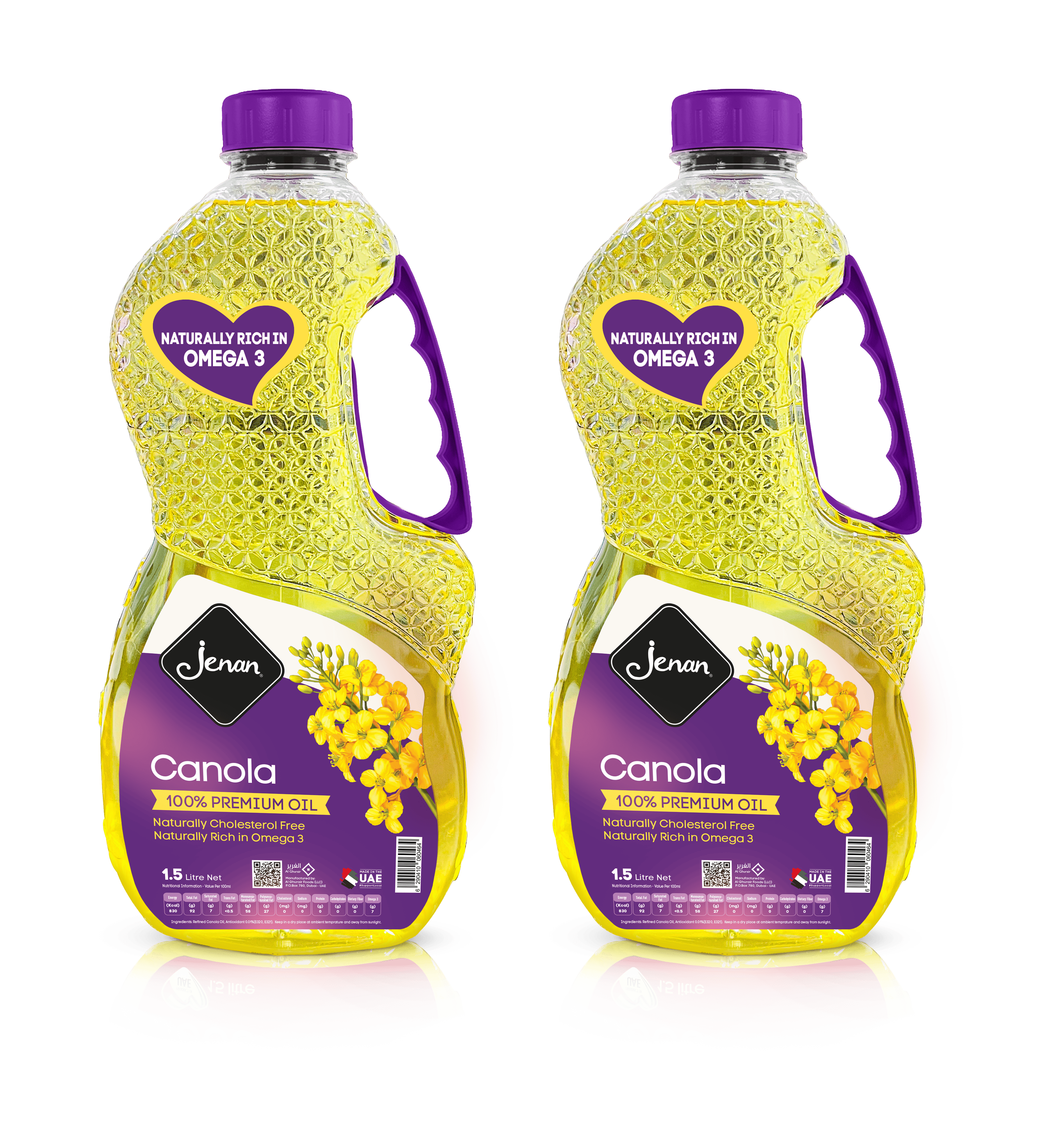 Jenan canola oil 1.5ltr x 2