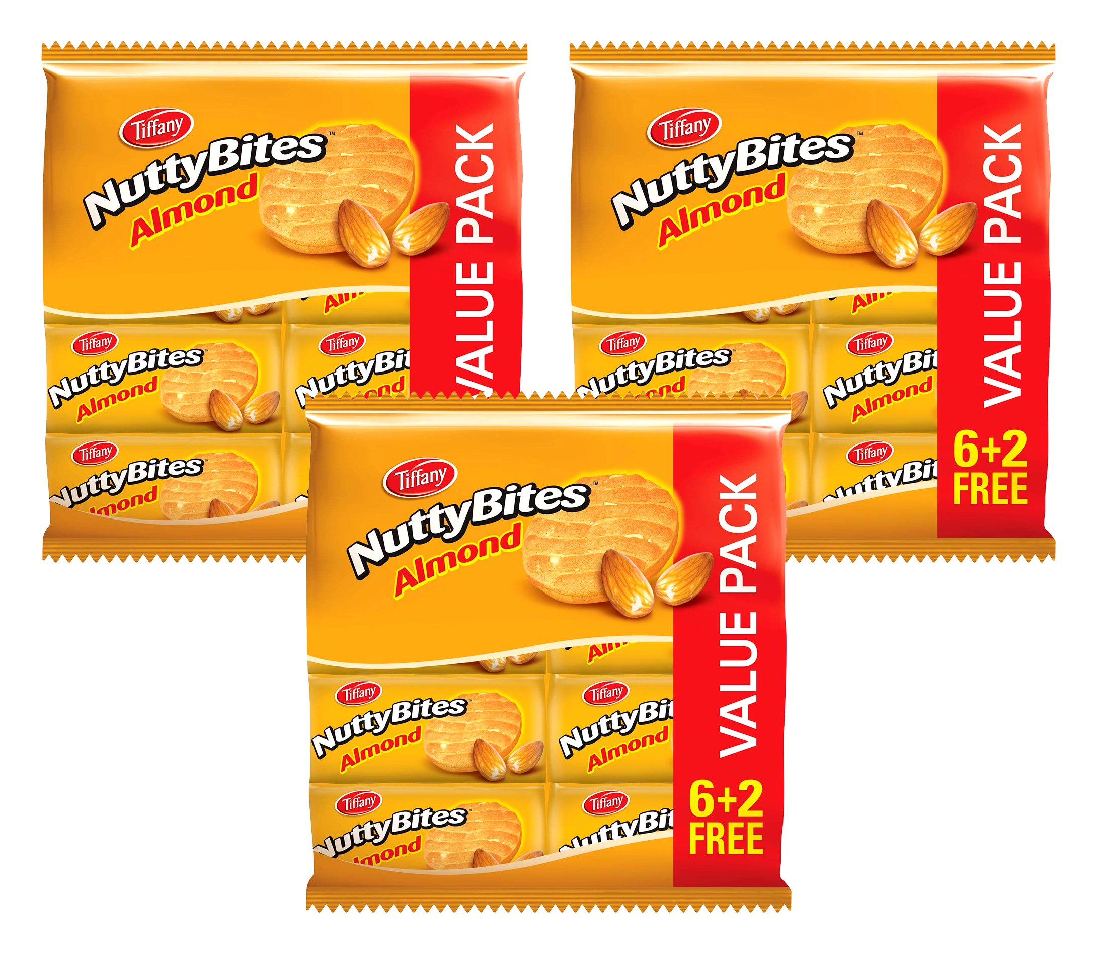Nutty Bite Tiffany Nutty Bite 3x8x72g Flow pack Almond