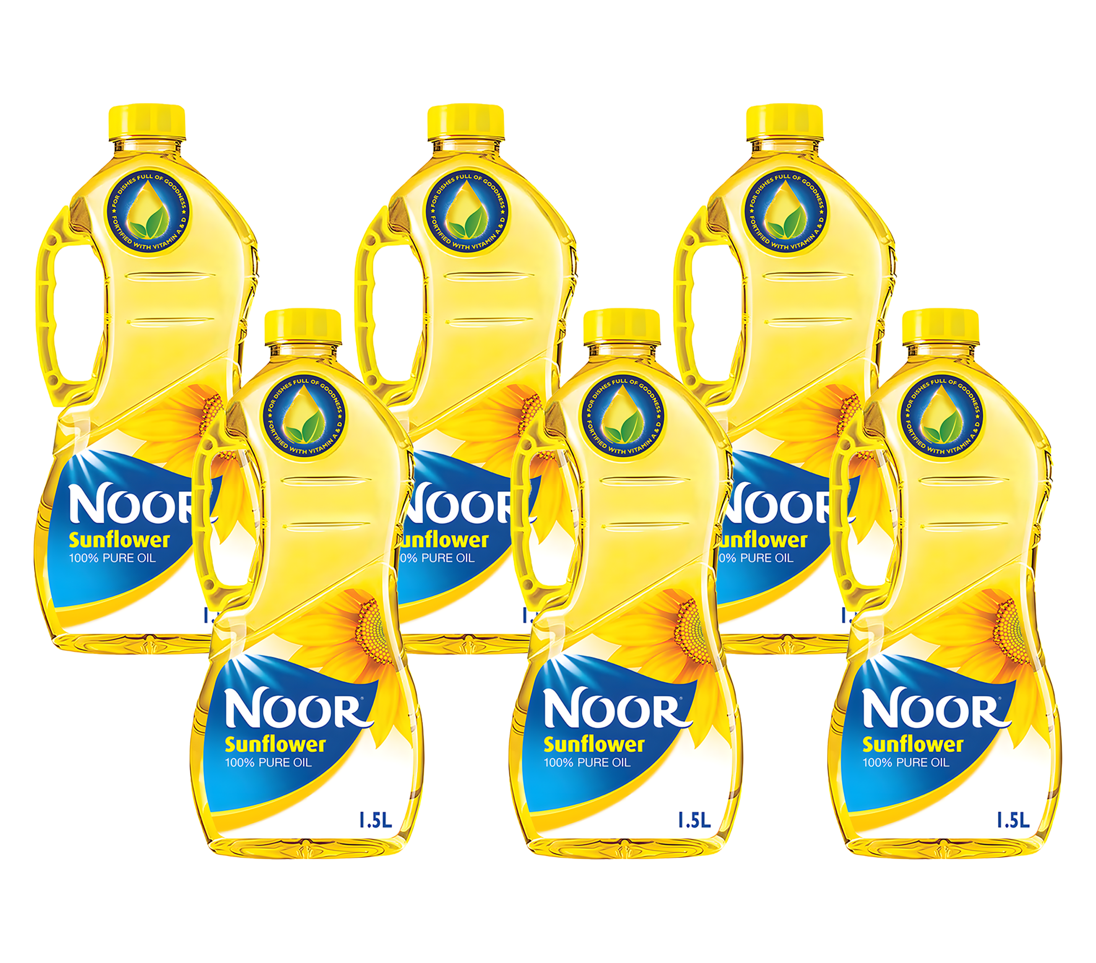 Sunflower Oil Noor 6x1.5ltr PET