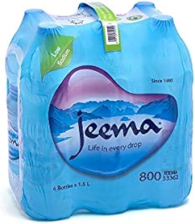 Jeema Bottled Drinking Water Shrink , 6x1.5L