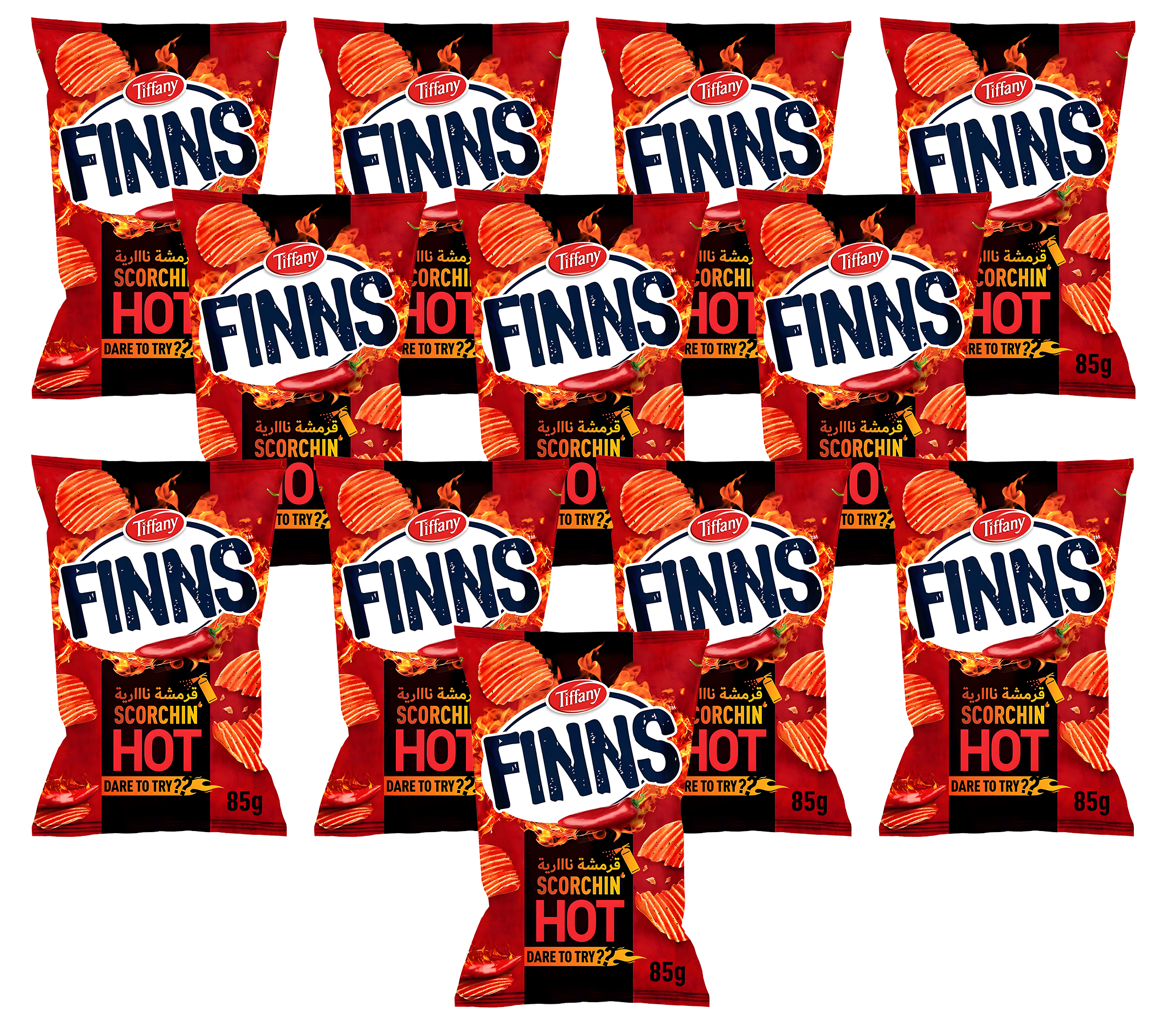Finns Tiffany Finns 12x 85g Pouch Scorchin Hot
