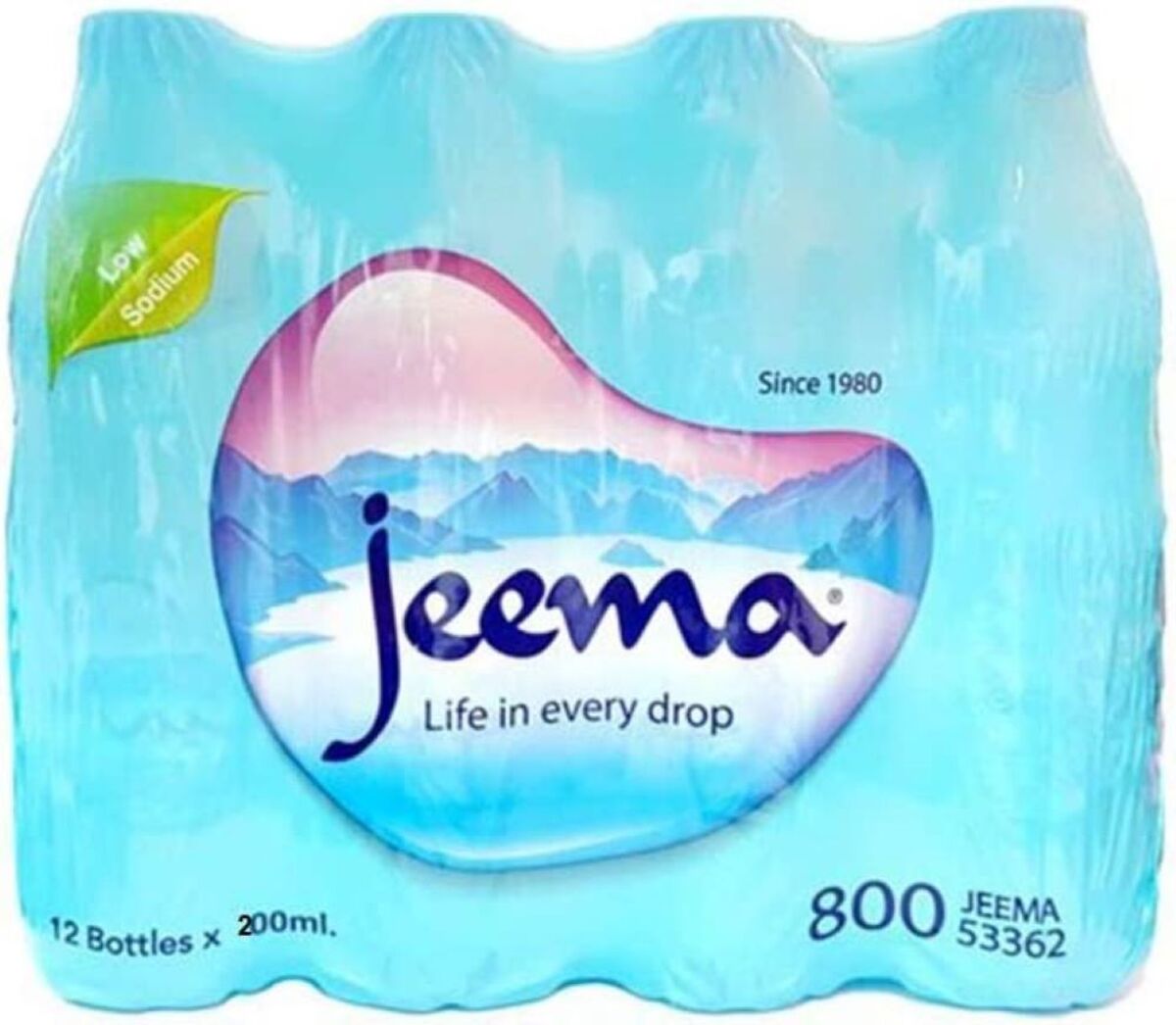 Jeema Bottled Drinking Water Shrink , 12x200ml