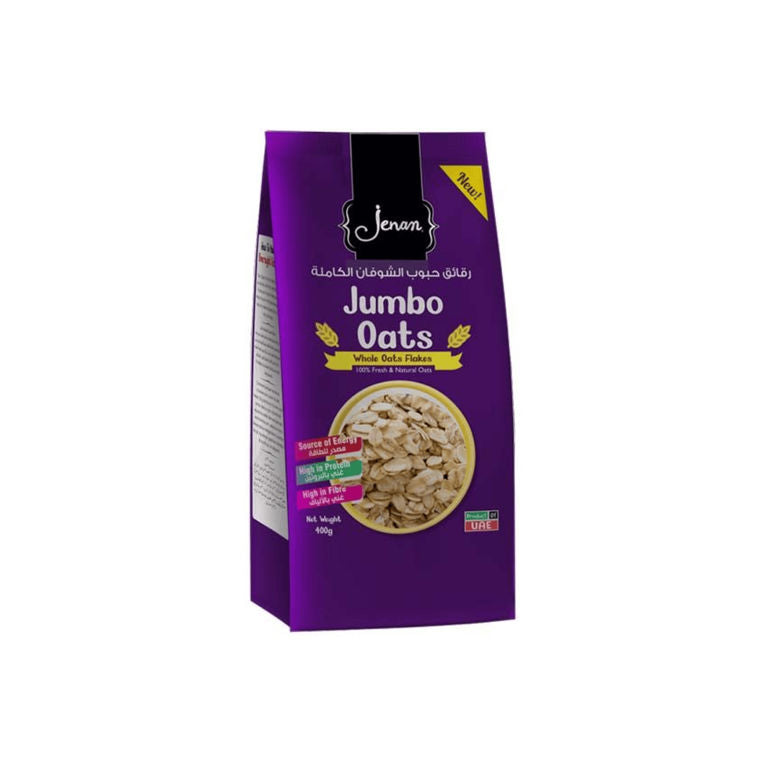 Jenan oats flakes jumbo 2*400gms x 24 box